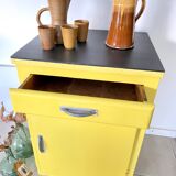 Old yellow vintage jam maker