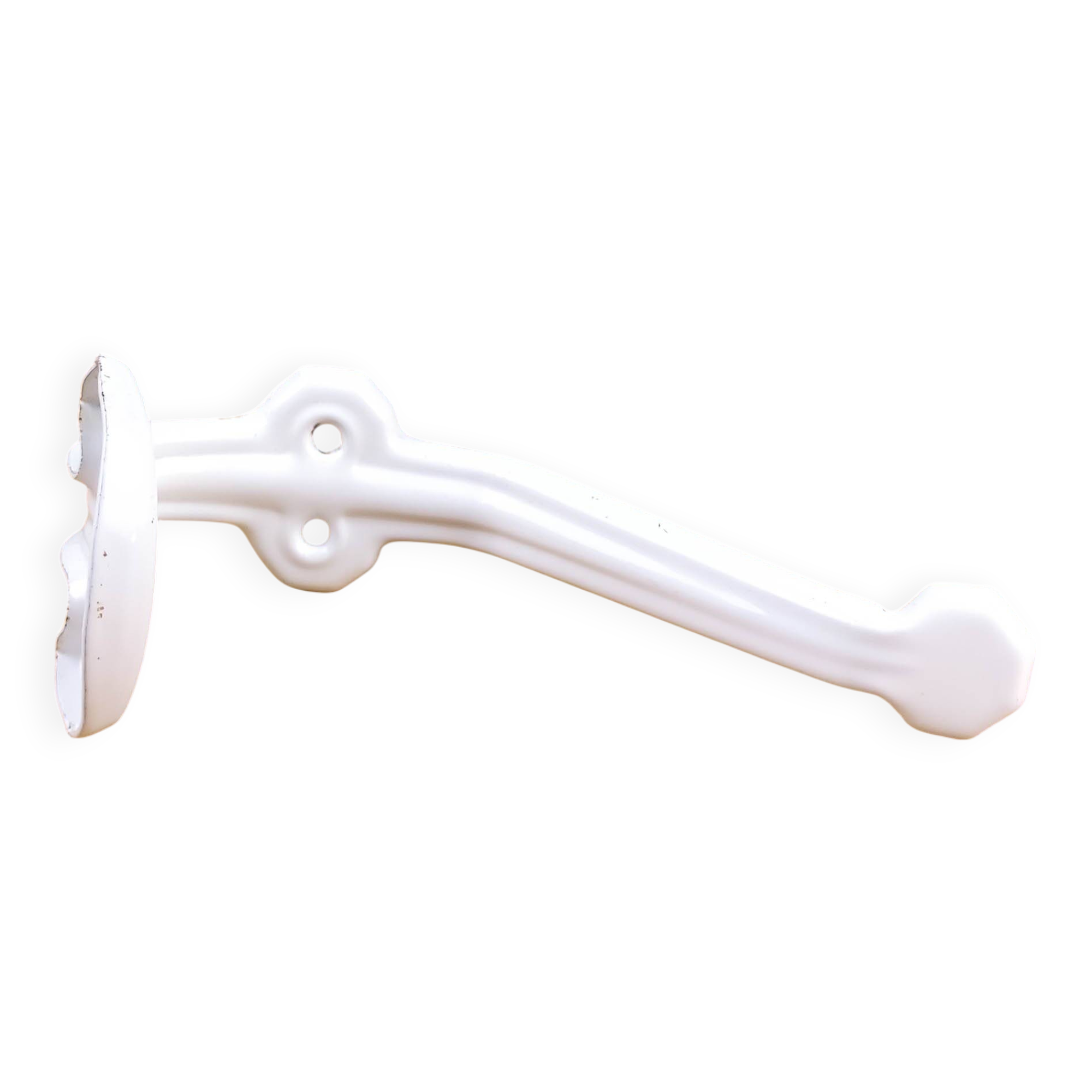 White metal coat rack