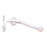 White metal coat rack