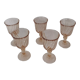Set of five rosaline glasses