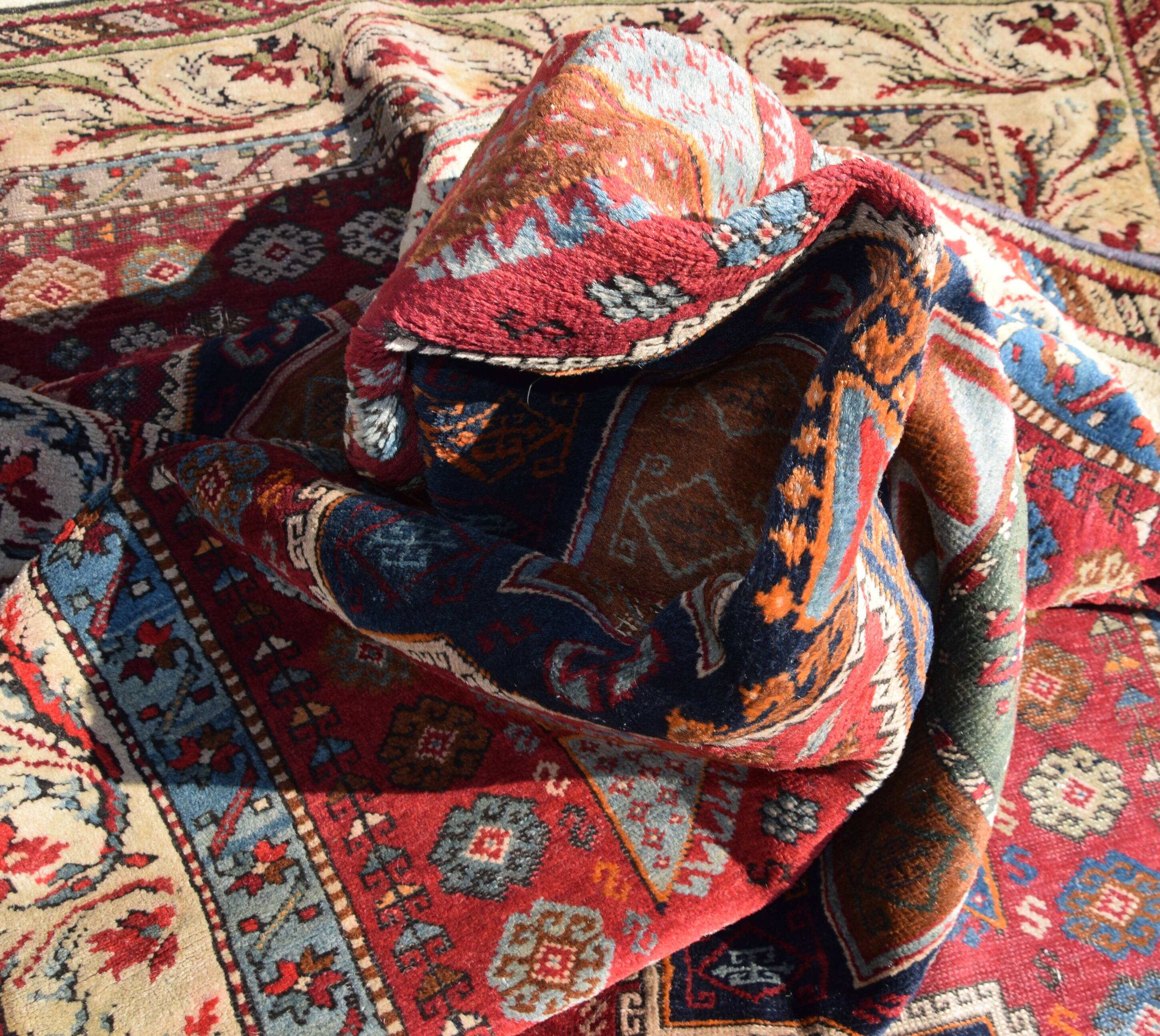 Very Old Turkish Rug, Kurdish Tribe: 1.58 X 3.35 Meters