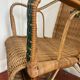Fauteuil en osier vintage