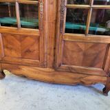 Louis XV display case library with small panes from the beginning of the 19th century