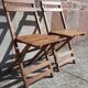 Chaises en bois pliables années 50