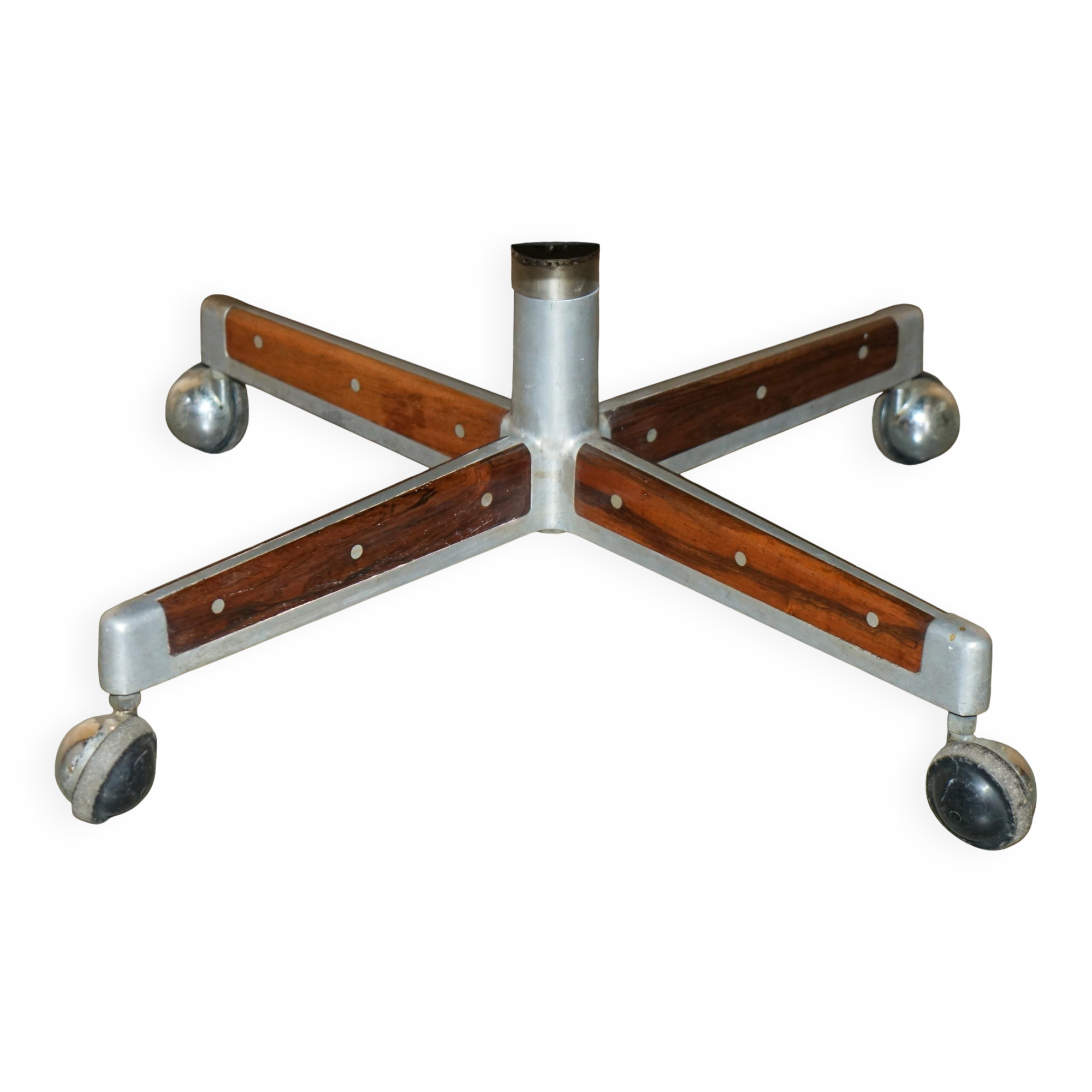 Executive office chair model 419 Arne Vodder for Sibast in hardwood and leather.