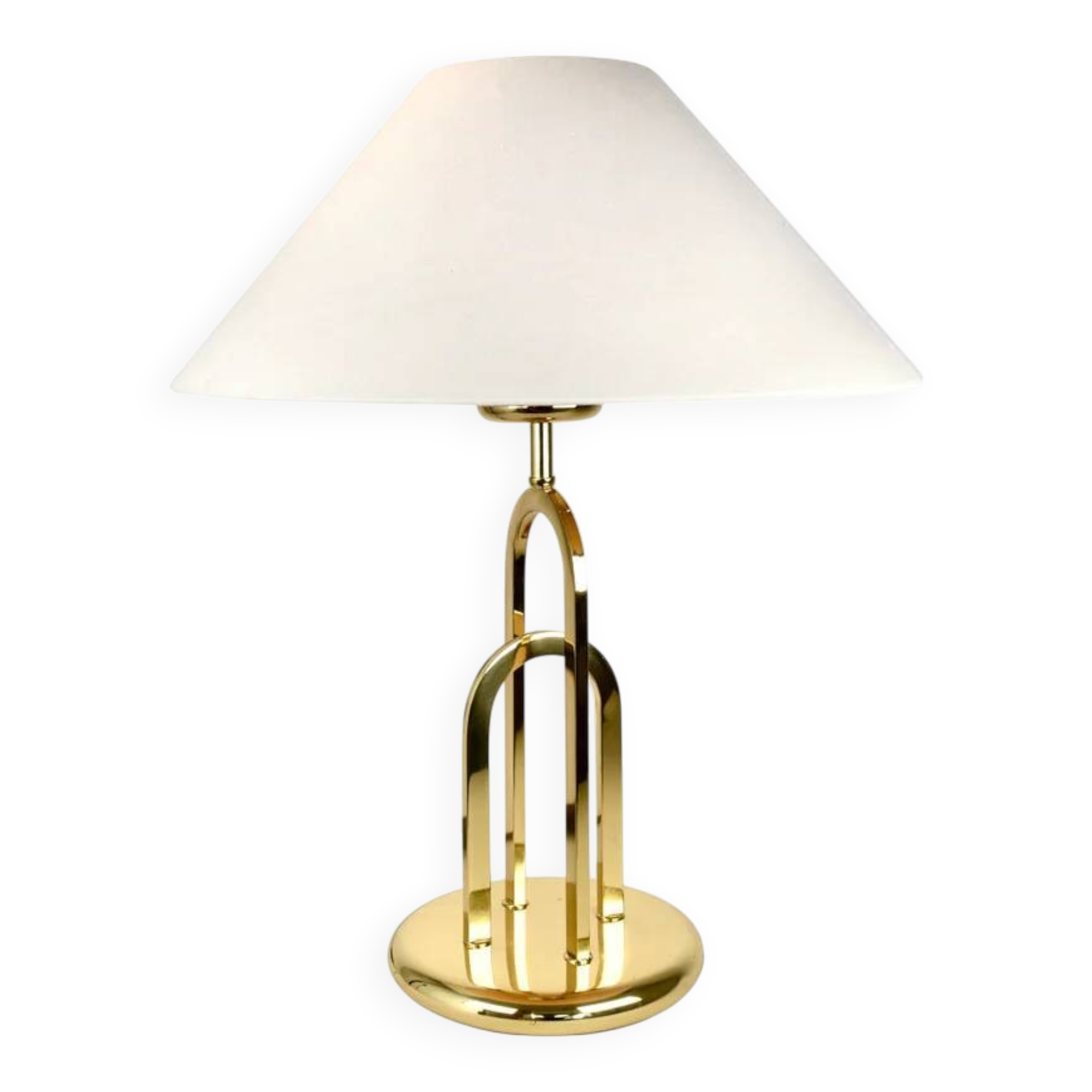 Lampe de table vintage rare en laiton