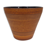 Ceramic pot cover signed