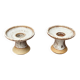 Mid-century Danish studio ceramic candle holders, 1960s, set of 2.