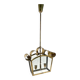 Mid-Century Italian Brass Ceiling Lamp in the style of Fontana Arte, 1950s