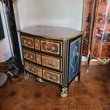 Small St Louis XIV curved chest of drawers Maison Jansen