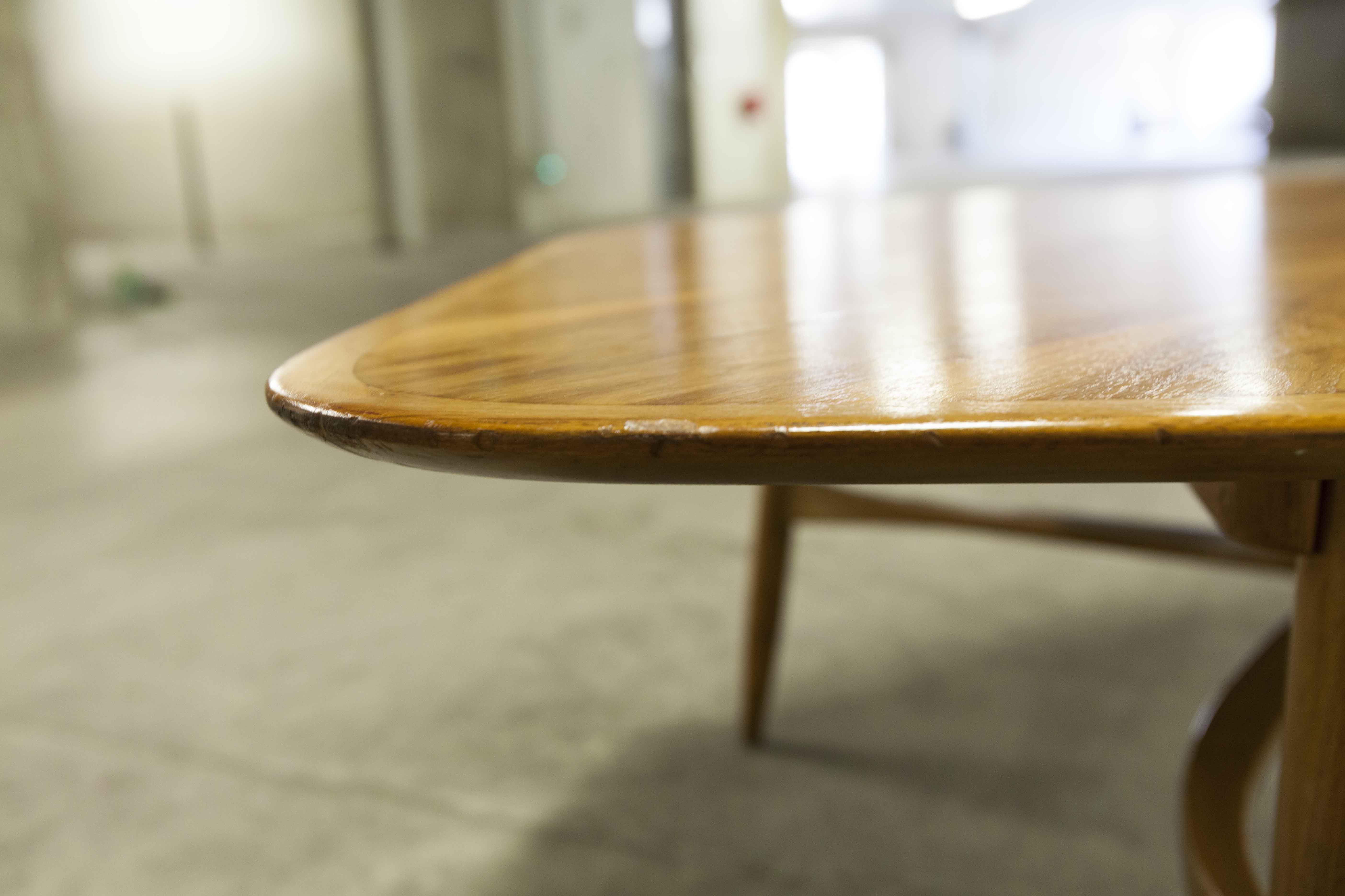 Coffee table XXL Scandinavian teak 178cm 1965