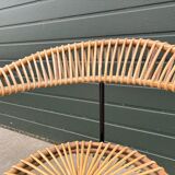 Vintage rattan chair Rohe Noordwolde Netherlands 1960s design