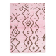 7x10 Pink Brown Modern Kilim Rug, 208x300Cm