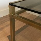 Modernist brass coffee table