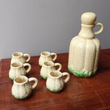 Vintage barbotine liqueur service