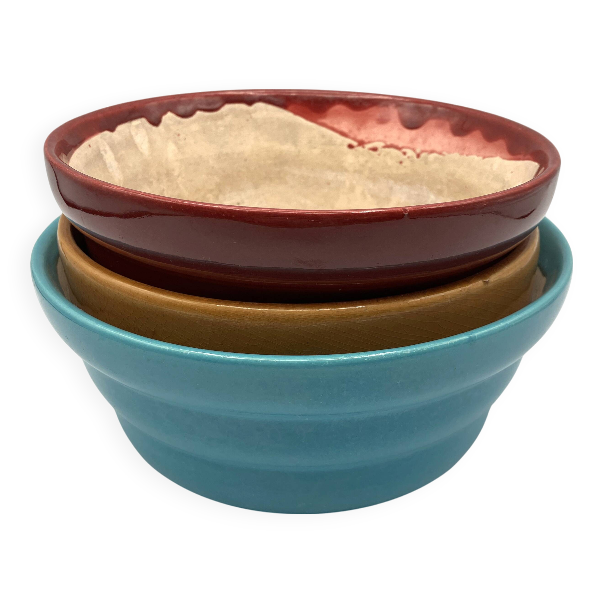 Trio of 1950s ceramic planters