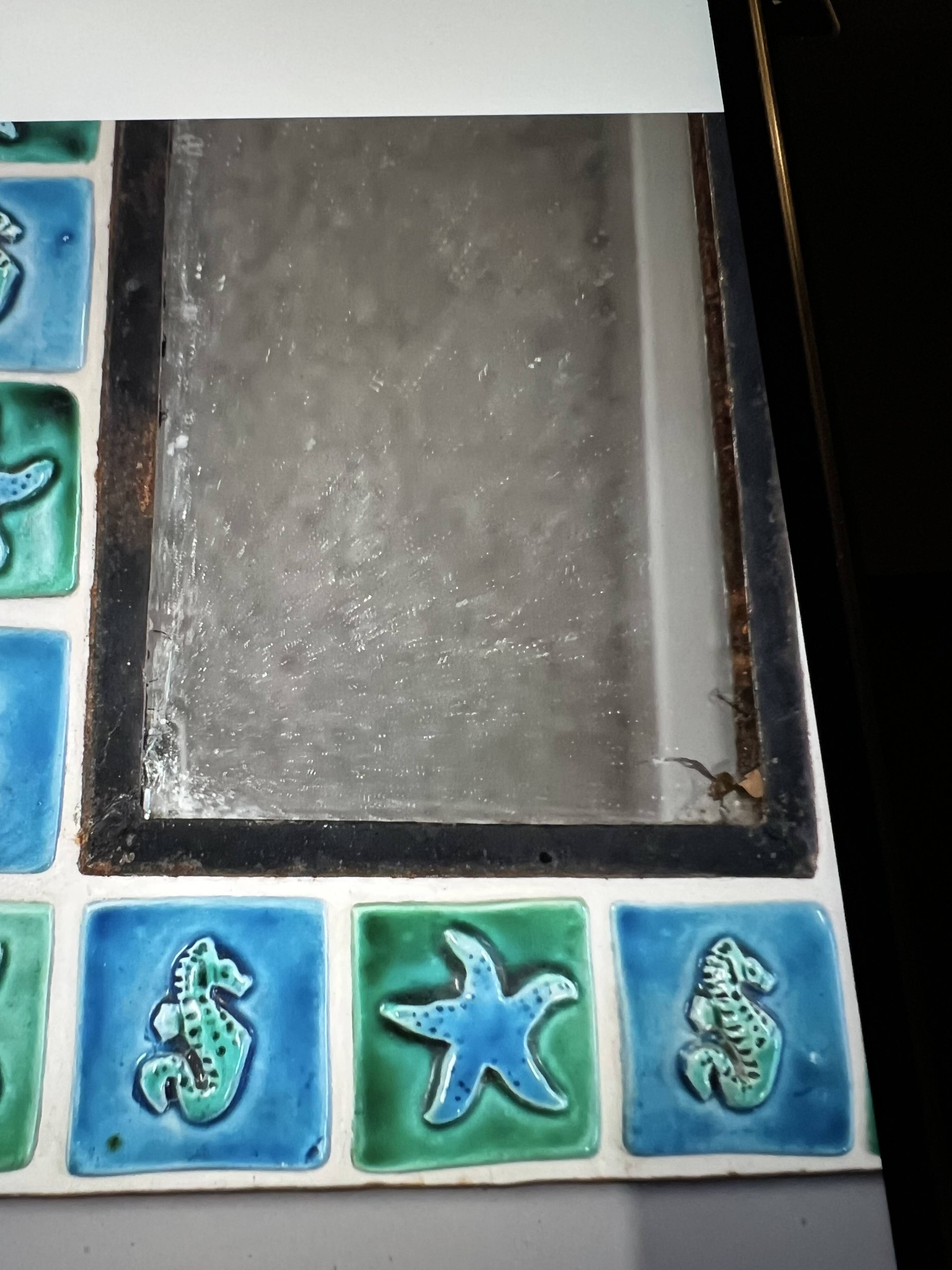 Ceramic mirror Odette Dijeux