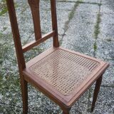Wooden chair and art-deco annage