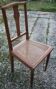 Wooden chair and art-deco annage