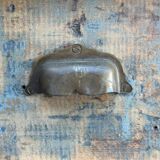 Blue patina beech drawer console established in 1940.