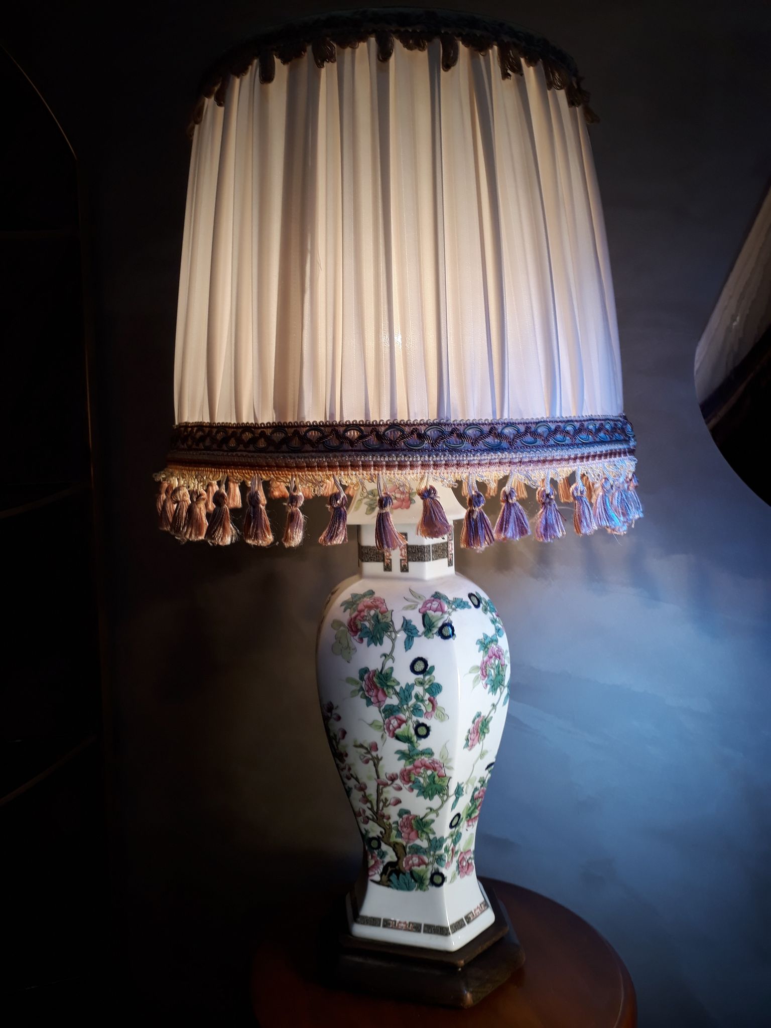 Asian porcelain lamp signs limoge and offal art deco