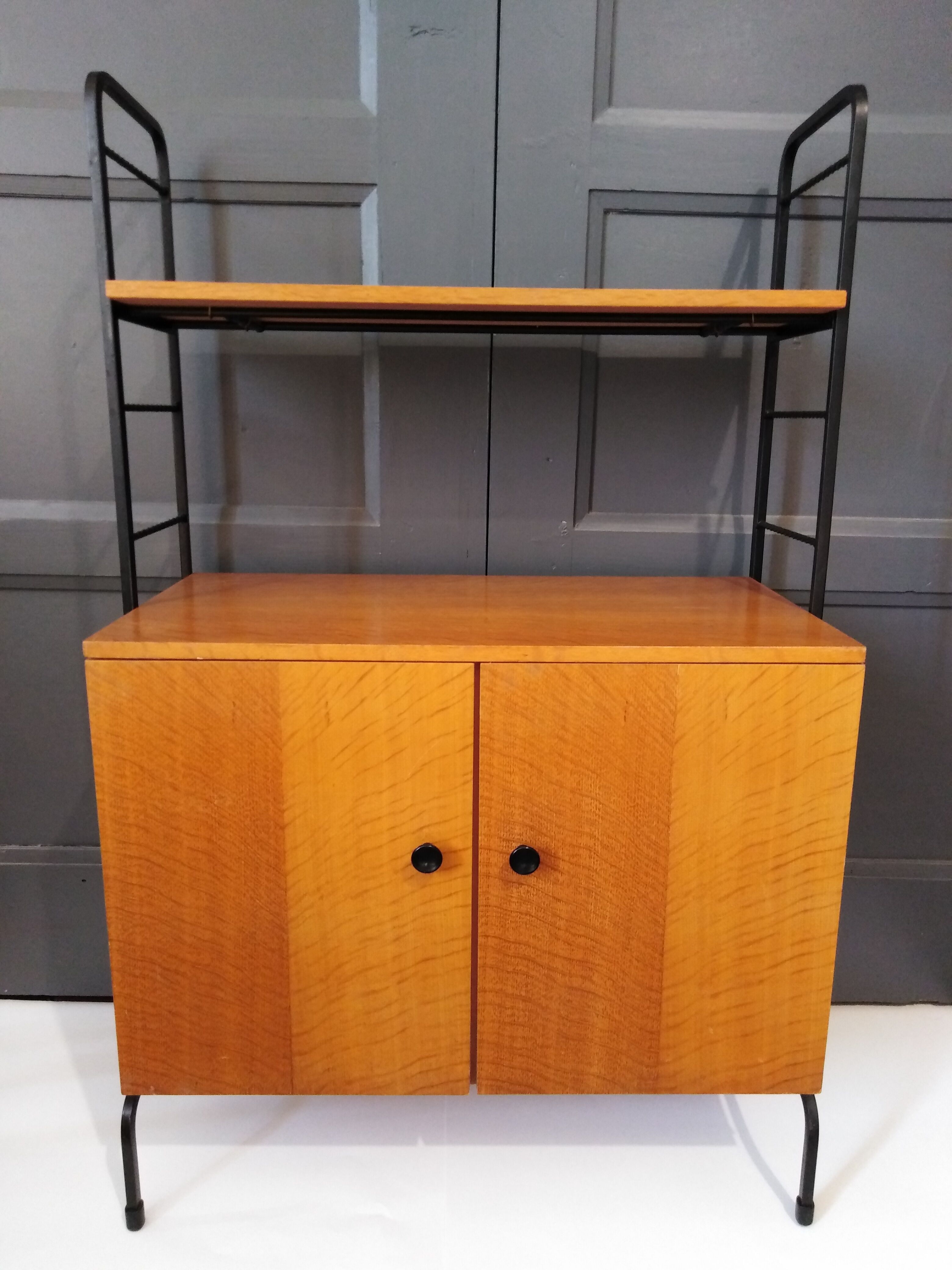Vintage Scandinavian self-supporting shelf cabinet 1960