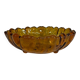 Large vintage amber glass bowl – 28 cm