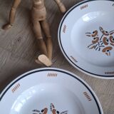 Set of 6 Luneville OOnon plates