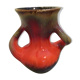 Red ceramic vase vallauris, vintage 50s/60s