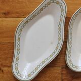 Set de 2 raviers en terre de fer Longwy