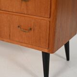 Commode scandinave en teck avec pieds noirs