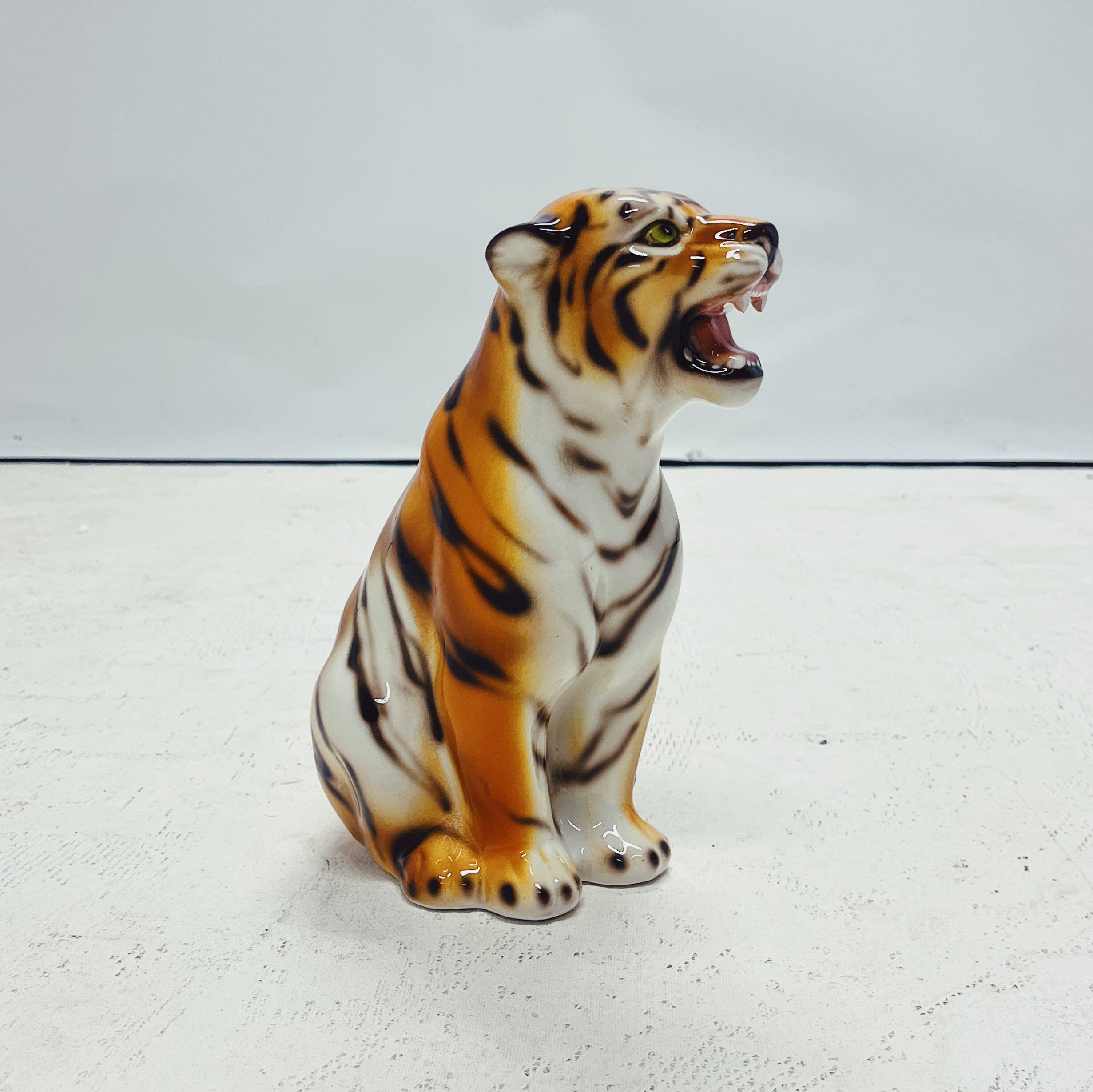 Ceramic Tiger Statue