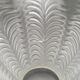 Replacement lampshade in vintage French opaque white glass with fluted edge 0183
