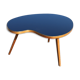 Bean coffee table with black glass top
