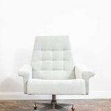 Office Chair From Up Závody On Metal Wheels, Czechoslovakia, 1970