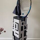 Openwork steel umbrella stand 70s