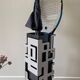 Openwork steel umbrella stand 70s