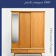 Vintage wardrobe with compass feet 1960