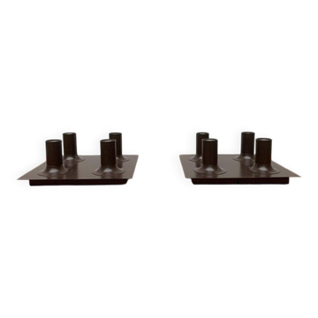 Mid-century German Space Age ceiling or wall lamps by Cosack, set of 2.