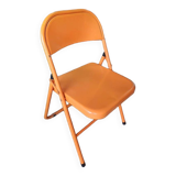 Chaise pliante orange vintage