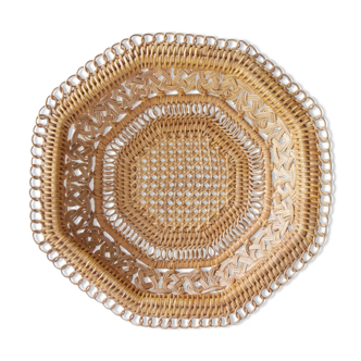 Corbeille osier vintage