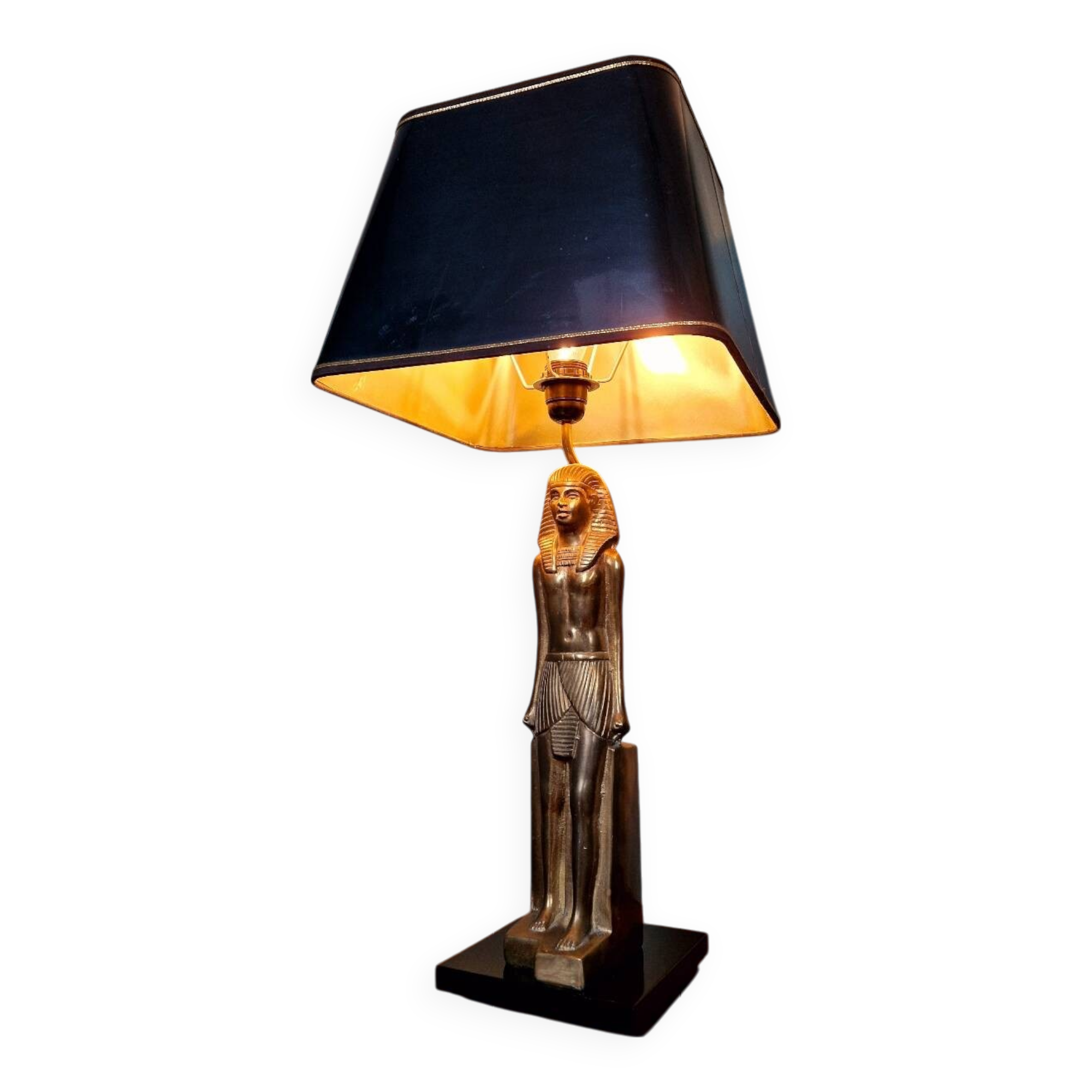 Egyptian table lamp, Hollywood Regency style, 1970