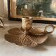 Brass flower candle holder