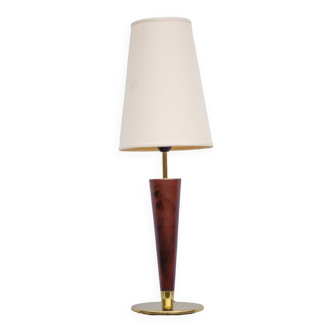Vintage table lamp, SCE table lamp, accent lamp, lampshade lamp, wooden lamp, decoration