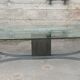 1970s glass and chrome table, 300 cm, for 12 people.