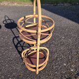 Rattan bottle holder or bottle basket