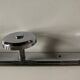 chrome Art Deco bathroom coat hook 57cm