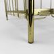 Graphic magazine holder in golden brass 70s