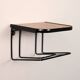 Hanging nightstand with black details
