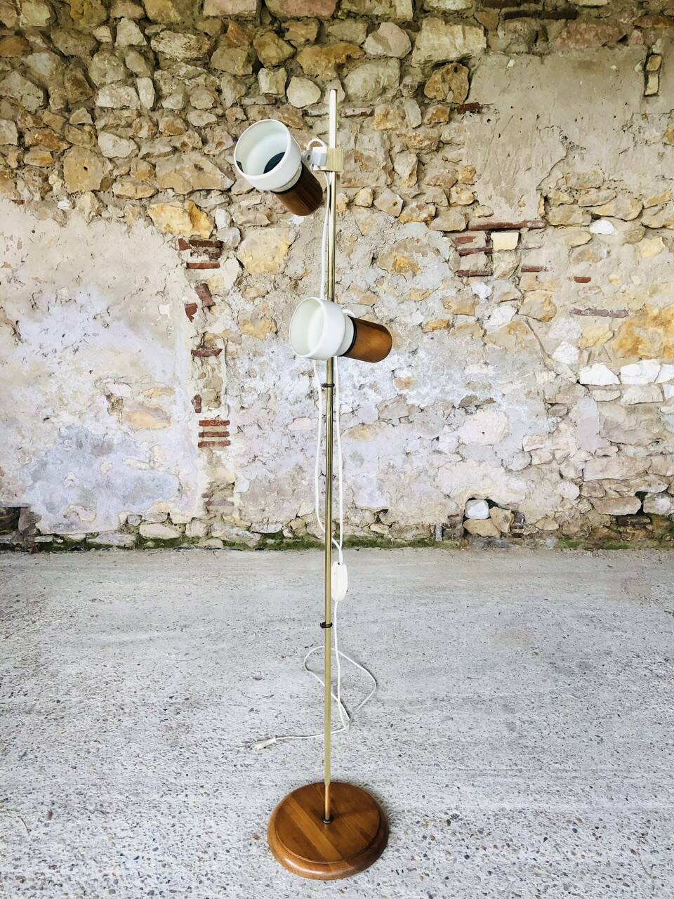 Vintage adjustable floor lamp by Vrieland design, circa 70's/80's